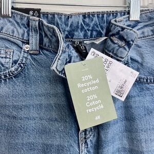 H & M wide leg / relaxed regular waist DIVIDED LINE ECO 20% recycled cotton